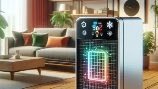 "Philips AC pintar terbaru dengan sensor kualitas udara bawaan, menampilkan desain modern dan teknologi canggih, ideal untuk meningkatkan kenyamanan dan kesehatan dalam ruangan."