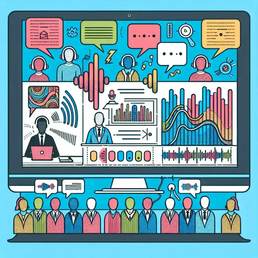 "Google Meet real-time transcription feature with speaker separation showcased in an interface screenshot, highlighting enhanced accessibility and collaboration tools for virtual meetings."